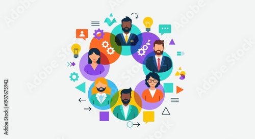 Diverse business team collaboration.