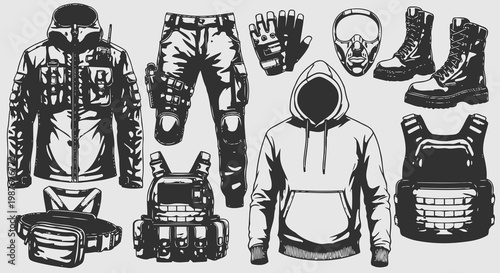 Tactical Techwear Clothing and Military Outdoor Survival Equipment