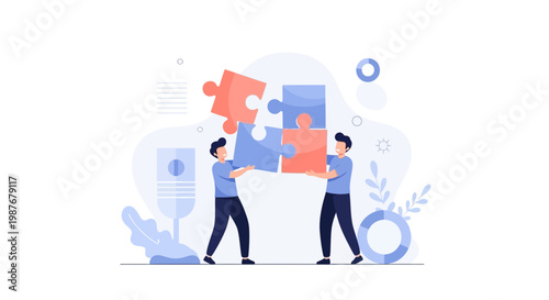 Teamwork, Collaboration, and Problem Solving with Puzzle Pieces