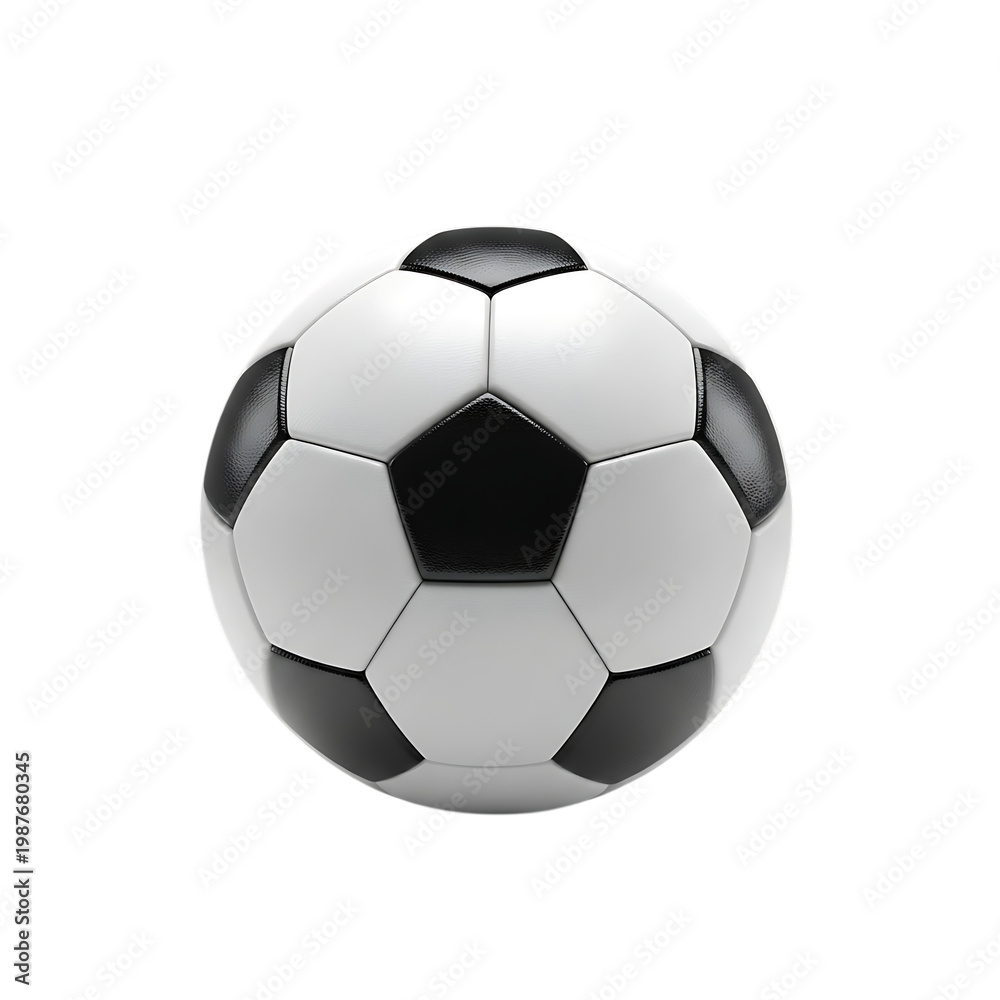 Fototapeta premium Classic soccer ball on transparent background.