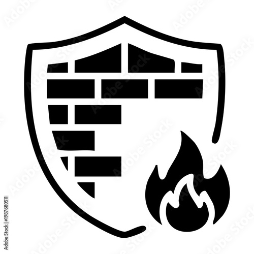 Network Firewall Icon