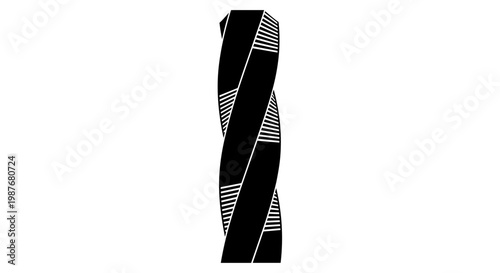 Closeup of a drill bit.