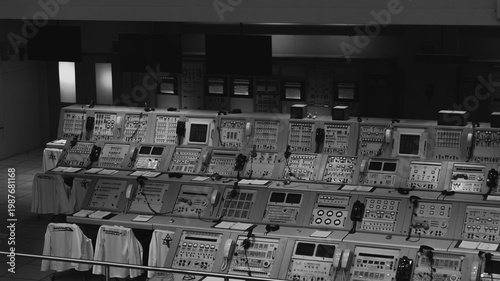 Foto space mission control room