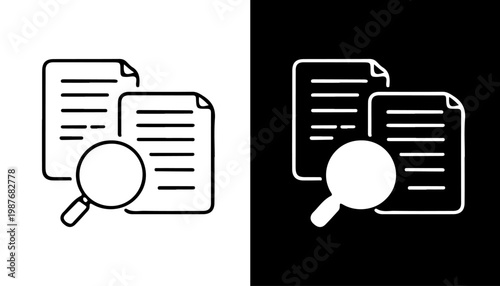Document Examination: Conceptual graphic illustrates document analysis, scrutiny, and investigation, depicting the crucial aspects of research and inquiry.