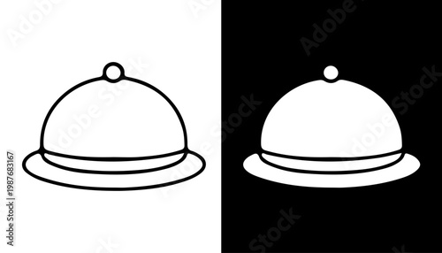 Duality Serving Dish: A minimalist image presents a symmetrical design, with a classic serving dish set against a contrasting background. 