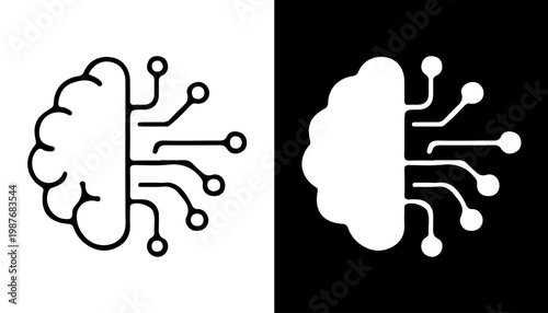 Brain Circuitry: A striking graphic portrays the intersection of the human mind and digital technology, visualized through a stylized brain intertwined with circuit pathways.