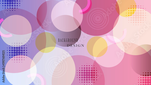 Colorful abstract design background with aesthetic and fluid style