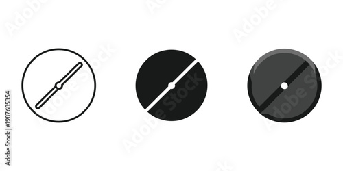 play pause button vector illustration, flat design