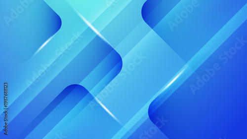 Clean light blue technology background with overlapping rounded squares and subtle glowing lines for web design