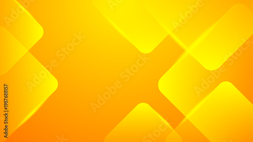 Abstract background with vibrant yellow and orange gradients featuring soft glowing diamond shapes and overlay transparency effects