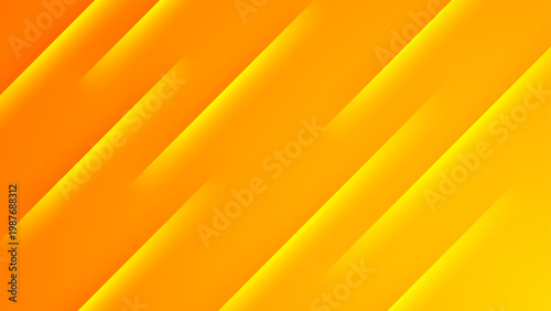 Abstract background with golden yellow and orange diagonal stripes featuring warm light rays and soft shadows