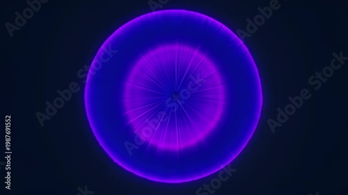 Neon plasma orb glowing dark blue background with abstract circle light pattern, neon blue circle glowing abstract light dark background, abstract purple neon light circle dark background with