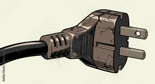 Damaged Electrical Plug
