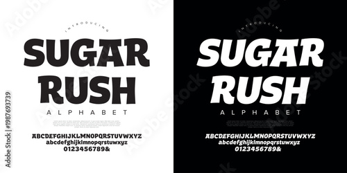 Sugar Rush Playful Bold Sans Serif Font for Fun Kids Branding and Modern Food Packaging