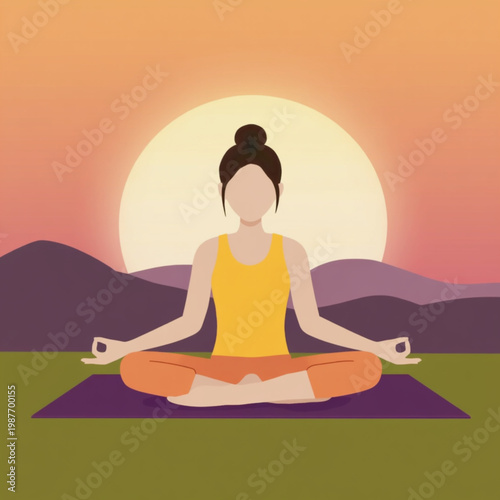 Sunset Meditation: Cultivating Inner Peace Through Nature’s Embrace | Serene Evening Practice: Balancing Mind, Body, and Spirit at Dusk | Tranquil Meditation Session: Harmonizing with the Rhythm of Na