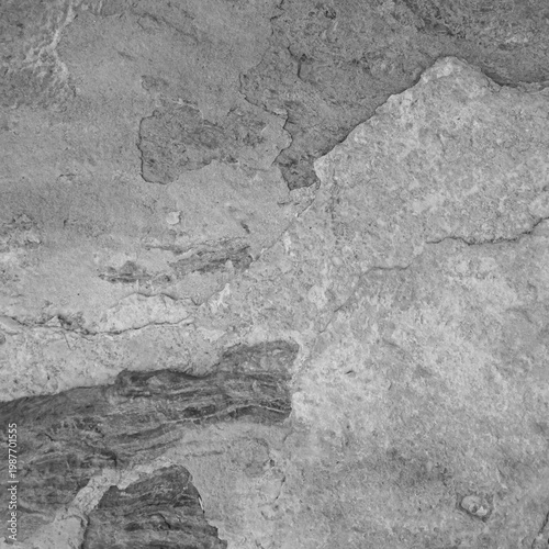 Black and white stone surface. Rock texture background