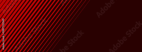 Red diagonal straight line background. Abstract dark striped gradient wallpaper. Red slanted stripes backdrop for flyer, banner, poster, presentation. Masculine linear game or sport texture. Eps10
