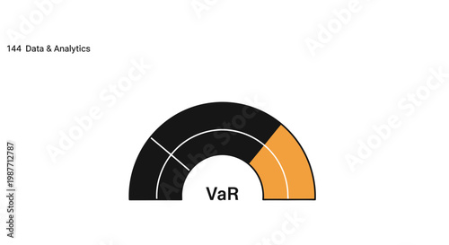 VaR Value at Risk Financial Gauge Illustration