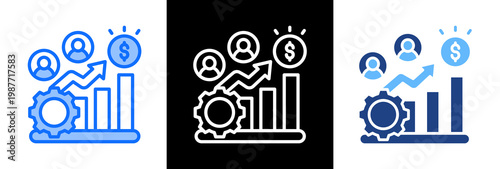 Productivity Growth triplestyle icon
