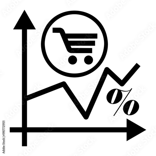 inflation Line Icon