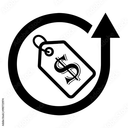 inflation Line Icon