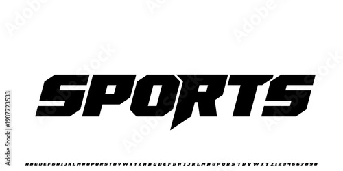 Sports font. Sport. Car Speed. Turbo Font. Modern Font