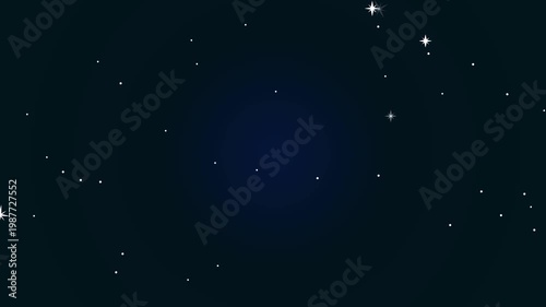 video background of a black sky with twinkling stars