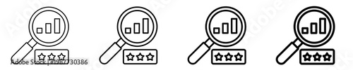 Performance Rating  Icon Set Different Style Collection