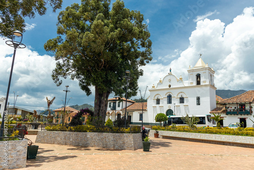 Sotaquirá, Boyacá - Colombia. March 4, 2026. Aerial drone view of this municipality with 8,086 inhabitants.