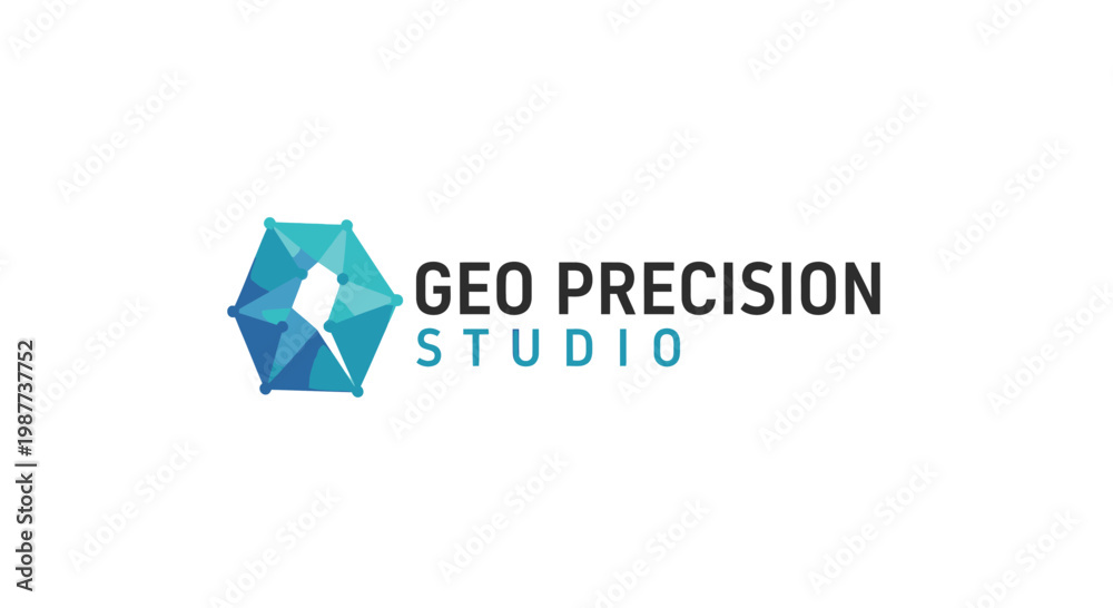 Fototapeta premium Geo Precision Studio Logo Design.