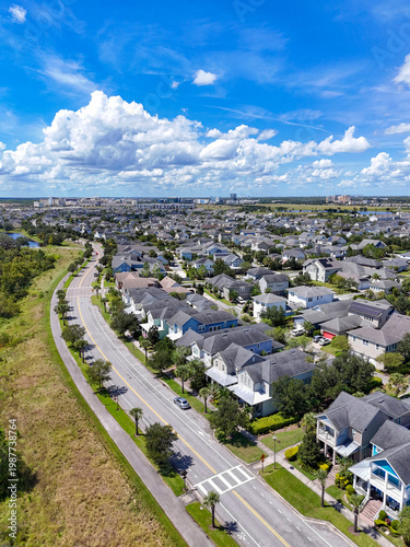 Homes in Lake Nona, a master planned community in the Orlando Area of Orange County, Florida.