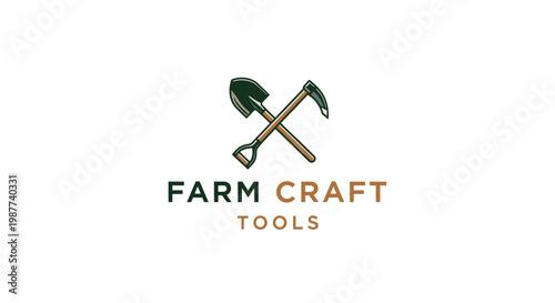 Farm craft tools logo graphic design.