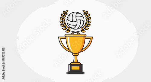 Volleyball Trophy Award Sports Victory 1.