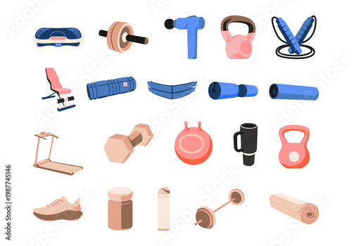 handdrawn fitnes element