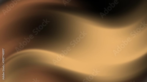 Abstract blurred waves in tan brown and black colors, suitable for backgrounds, designs, and artistic projects requiring a modern touch.