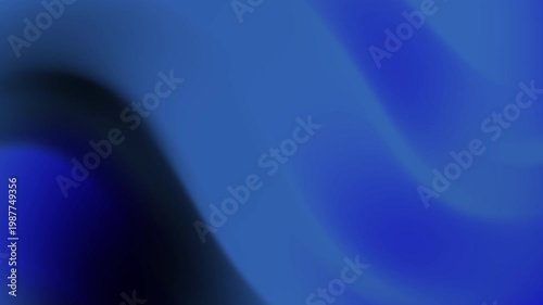 Abstract blue gradient background with blurred wavy shapes. Ideal for modern design projects, website backgrounds, or social media graphics.