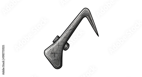 Vintage anatomical model of a human ear.