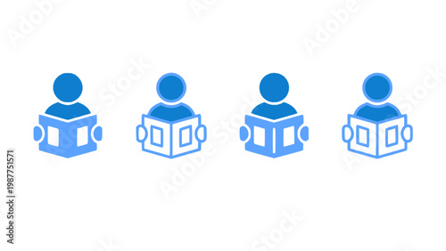 Minimal user profile icons in different styles and variations.