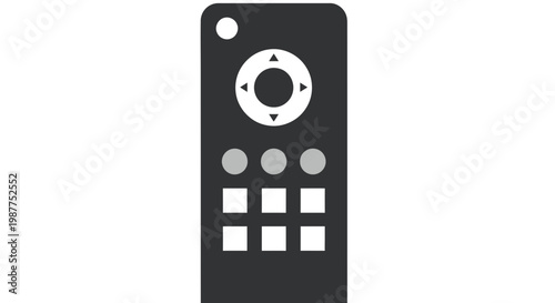 Black Television Remote Control Device.