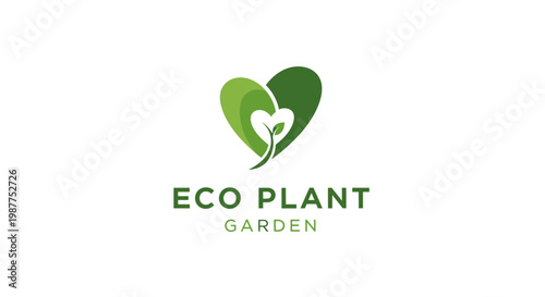 Eco Plant Garden Green Logo Design.