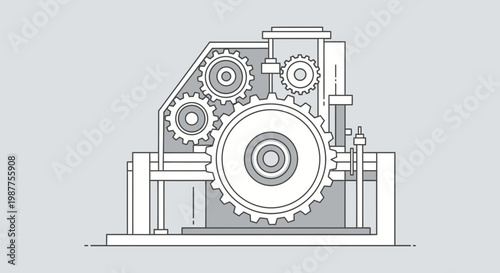 Industrial gear mechanical machine component.