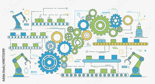 Industrial Gears and Robotics Factory.