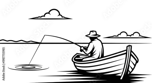 fishing in the sea