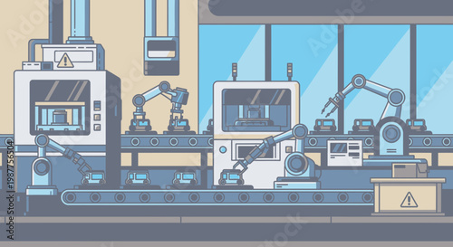 Robotic arms in a laboratory setting.