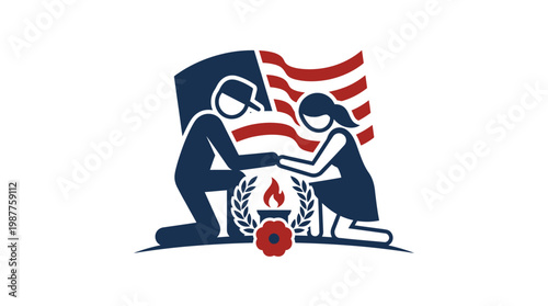 Memorial Day Concept Remembering Loved Ones