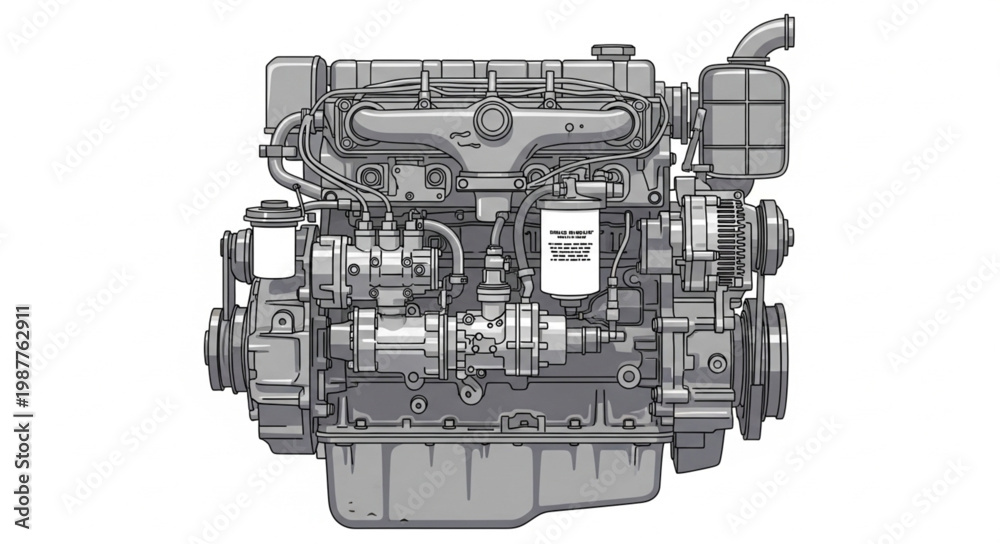 Obraz premium engine of the engine