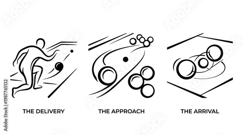 Bocce Ball Game Progression Delivery Approach and Arrival