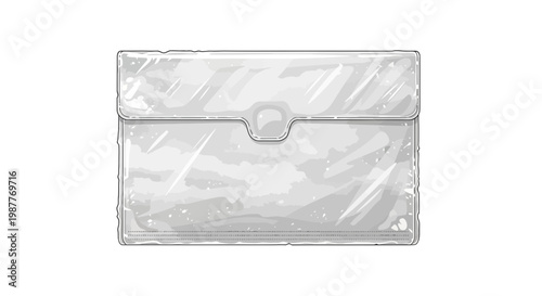 Transparent Plastic Envelope Folder with Clasp