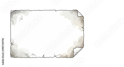 Vintage torn paper background with aged texture and frayed edges