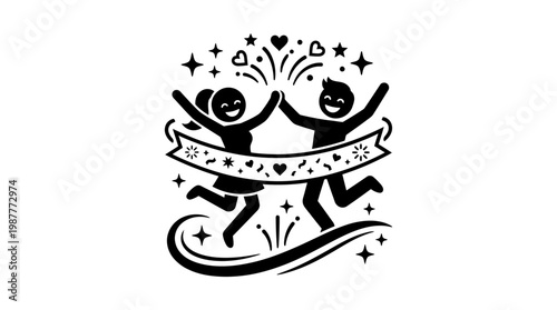 Happy People Celebrating Success Together